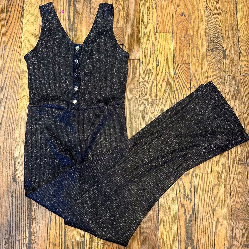 Shimmery Black Jumpsuit